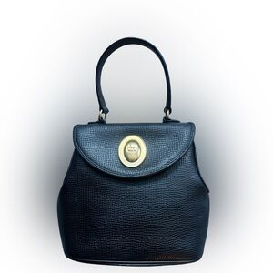 Vintage Dior CD Logo Leather Handbag Leather Handbag